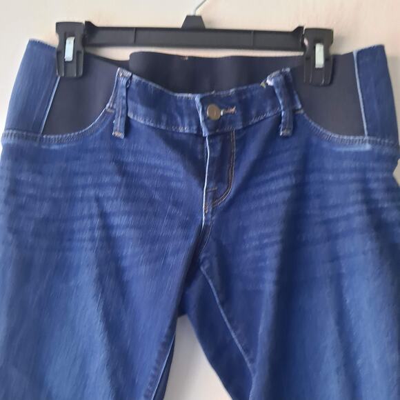 Isabel Maternity Dark Wash Denim Jeans Pants with Side Panel - Size 2/26R - Picture 8 of 11